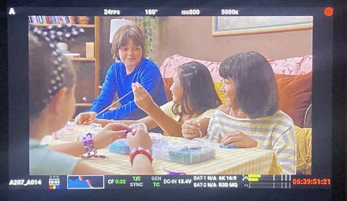 On set — camera A rolling